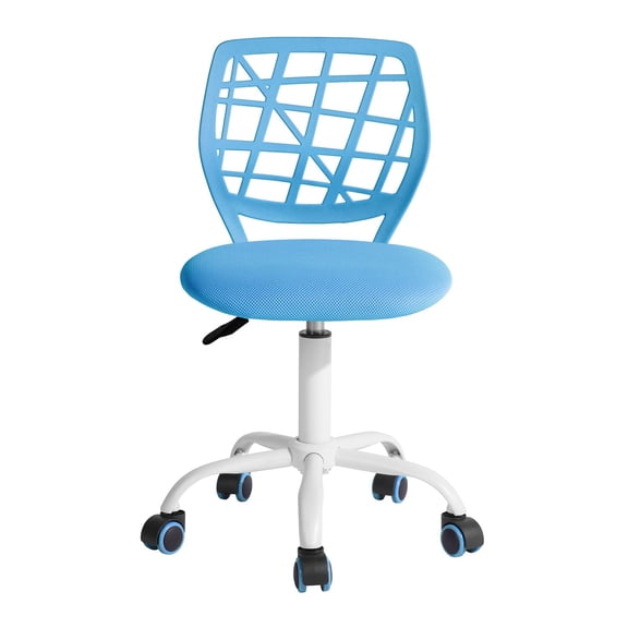 Homy Casa Carnation Mesh Office Chair - Ergonomic Height-Adjustable Swivel Desk Chair, Blue