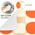 thumbnail image 2 of Yayeee Dish Drying Mat for Kitchen Counter 18"x24" Microfiber Absorbent Pad, Orange Geometric Circles, 2 of 7