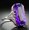 CR216 Purple, variant on Geometric Hollow Carved Alloy Ring Eye Catching Electroplated For Women Everyday Wear Fashion Jewelry Gift Gems