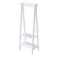 thumbnail image 2 of 59" Tall Standing Garment / Coat Rack, White finish, 2 of 4