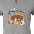 thumbnail image 4 of Inktastic Merry Christmas Cute Nativity Scene Women's T-Shirt, 4 of 5