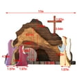 Handmade Tomb Easter Scene Wooden Decoration The Empty Tomb Easter