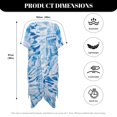 thumbnail image 5 of HELLHERO Long Bathing Suit Cover Up for Vacation Polyester Lightweight Long Kimono Swimsuit Cover Up Abstract Wave, 5 of 5