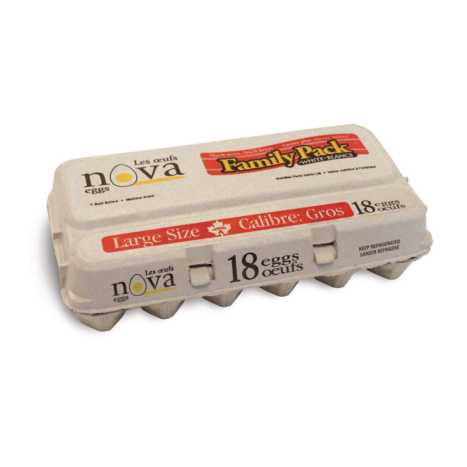 Nova Large White 18 Eggs