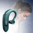 thumbnail image 3 of Q20 Tête Bluetooth Rotative Montée sur l'Oreille Bluetooth 5.2 Oreille Unique Verte, 3 of 8