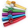 thumbnail image 3 of Lot de 24 Kazoos en Métal avec 24 Pcs Diaphragmes de Flûte Kazoo 6 Couleurs, Bon Compagnon pour Ukulélé, Violon Banmo, 3 of 5