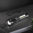 thumbnail image 3 of Antorcha LED superbrillante 1500mAh Antorcha recargable USB Luz de trabajo Zoom telescópico, 3 of 9