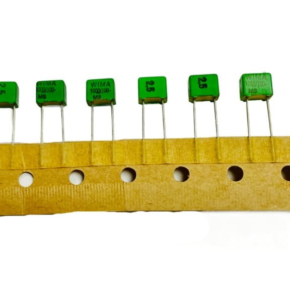 Pack of 10 FKP-2 Film Capacitors 100V 1000pF 2.5%, 4.5X6X7.2 RM5, Cut Tape