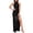 C21/Black, variant on Womens Dresses Women's Design Off Shoulder High Split Long Dress With Backless Bow Dress