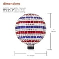 thumbnail image 4 of Alpine Corporation 10" Glass Mosaic Patriotic Gazing Ball, Multicolor, 4 of 12
