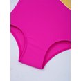 thumbnail image 7 of iEFiEL Kids Girls One-piece Swimming Jumpsuit Sleeveless Prints Pool Bathing Suit Rose Red 16, 7 of 7