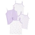 thumbnail image 2 of iixpin Kids Girls 4 Pack Cami Tops Undershirt Sleeveless Dance Tank Top Spaghetti Strap Camisole Vest Purple 2-3, 2 of 7