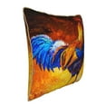 thumbnail image 2 of Kll Colorful Rooster Decorative Throw Pillow Covers Velvet Soft For Couch Sofa Bedroom Living Room Outdoor -18"X18", 2 of 8