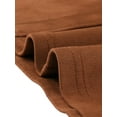 thumbnail image 5 of INSPIRE CHIC Women's Suede Skirt Knee Length Button Front Pockets Decor A-Line Skirts S Brown, 5 of 6