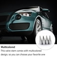 thumbnail image 4 of Valve Stem Left Rear Aluminum Alloy Simple Design Dust-proof Bike Accessories Multipurpose Tire Caps Decoration Car Supplies Silver, 4 of 8