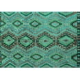 thumbnail image 1 of Ahgly Company Indoor Rectangle Southwestern Turquoise Blue Country Area Rugs, 7' x 10', 1 of 4