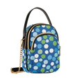 thumbnail image 7 of FORMRS Crossbody Bag for Women Quilted Travel Shoulder Cell Phone Purse with Chain Strap Handbag, Blue Dots, 7 of 7