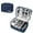 Dark Blue, variant on Electronics Accessories Organizer Bag, Portable Travel Digital Storage Bags Case for Cable, Cord, Charger, Phone, Adapter, Power Bank, Hard Drives (9.45in x 7.09in), Black