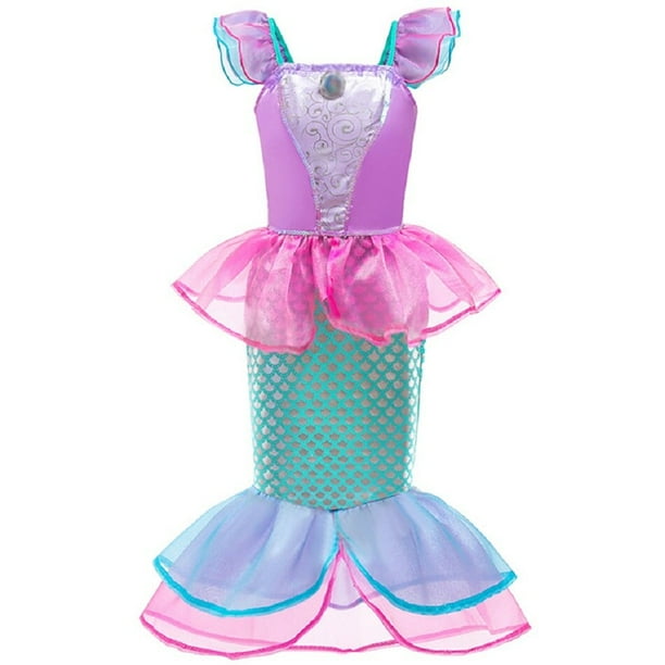 Vestido de princesa para niñas, disfraz de Cenicienta, Blancanieves, Aurora, Sofía, Rapunzel, Cenicienta, fiesta de cumpleaños Fivean unisex