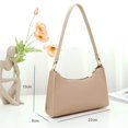 thumbnail image 3 of NOKIO Stylish Single Strap Handbags For Women, Classic Shoulder Bags For Ladies, Fashion Women Artificial Leather Solid Color Underarm Bag Phone Bag Shoulder Bag Messenger Bag, 3 of 5