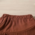 thumbnail image 4 of Mercatoo Girls' Set Summer Letter Shoulder Stripe Tops and Tassel Short Skirt 2Pcs Clothes Outfit Toddler Girls Beach Prom Suit, 4 of 9