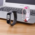 thumbnail image 3 of MasteelfCA 2pcs Bracelet Replacement Watch Band Silicone Watch Replacement Band Printed Watch Band Compatible for MI 3 MI 4 (Pattern Random), 3 of 8