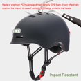 thumbnail image 7 of Yabuy Cycling Helmet Breathable & Comfortable Safety Helmet with Front & Rear Light 4 Light Modes for Men Women Bike E-Bike Electric, 7 of 7