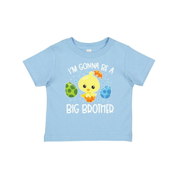 Inktastic Easter I'm Gonna Be a Big Brother with Green and Blue Eggs Boys Baby T-Shirt