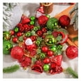 thumbnail image 4 of Christmas Ball Ornaments 60 Pieces Plastic Stripe Hanging Balls For Holiday Tree And Party Decorations, 4 of 9