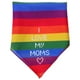 thumbnail image 2 of Orgullo Arco Iris Bandana para perros Amo a mis mamás Día de la Madre Mes del Orgullo Lgbtq Bandana para perros Orgullo Lgbt Mascota Pañuelo, 2 of 5