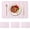 Pink, variant on Red Placemats Set of 4, Heat Resistant Washable Wipeable Square Vinyl Place Mats Indoor/Otudoor, Wood Grain Table for Dining Patio Kitchen Decor, 11.8\u201d x 17.7\u201d -