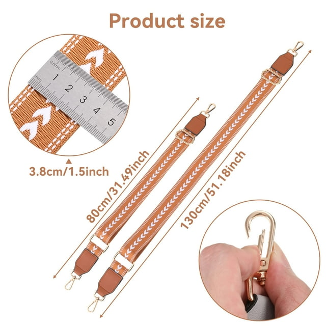 QualitChoice Wear-resistant Shoulder Straps Fine Stitching And No Loose Thread Adjustable Bag Strap Handbag Brown 1Set