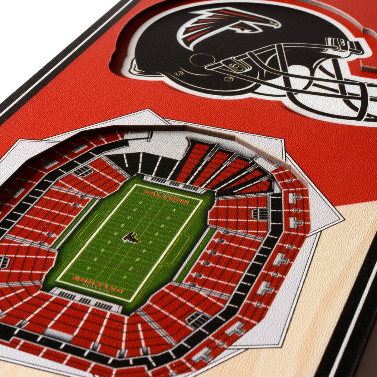 Atlanta Falcons 6'' x 19'' 3D StadiumView Banner