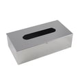 thumbnail image 3 of Caja de pañuelos de acero inoxidable Centro de mesa Dispensador de servilletas Caja de almacenamiento duradera Fácil de usar Rectángulo Moderno para perfecl Caso de tejido, 3 of 8
