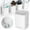 B, variant on Wall Mounted Toothbrush Holders, Suction Cup Toothbrush and Toothpaste Holder, No Drilling Bathroom Toothbrush Holders, Removable Toothbrush Hanger for Toothpaste, Comb, Facial Cleanser