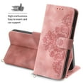 thumbnail image 4 of Feishell Cover for Samsung S23 Ultra, Women Crossbody Magnetic Flip Embossed Shoulder Strap & Credit Card Holder Phone Case with Strap PU Leather Case Kickstand for Samsung Galaxy S23 Ultra, Pink, 4 of 16
