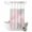 Pink, Taupe, Gray, variant on No Hook Shower Curtain, Red Blue Yellow Palm Leaves Shower Curtains for Bathroom with See Through Top Window, Summer Botanical Tropical Leaf Waterproof & Washable Bath Curtain Extra Long 72"x84"
