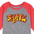 thumbnail image 3 of Instant Message - Skateboarding - Skate Graffiti - Toddler & Youth Raglan Graphic T-Shirt, 3 of 7