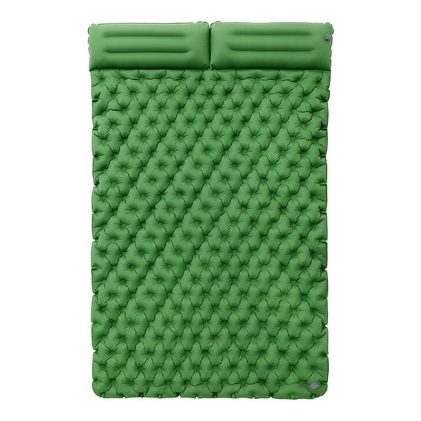 Greeniant Almohadilla para dormir para acampar, colchón inflable portátil para 2 personas al aire libre, nailon TPU, impermeable, a prueba de carpas