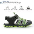 thumbnail image 2 of Ahannie Kids Summer Outdoor Sandals,Boys Closed Toe Sport Sandals(4 Toddler-13 Big Kid), 2 of 7