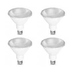 - 4 PACK - DIMMABLE LED PAR38 NARROW FLOOD 19 WATTS (90 WATT) 27K WARM WHITE SUPRA LIFE 4 PACK LED BULBS