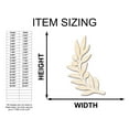 thumbnail image 2 of Unfinished Wood Olive Branch Shape - Craft - up to 46" DIY 20" / 1", 2 of 4