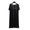 Black, variant on HomeGardon Nightgowns for Women,Summer Dresses Women Solid Color V-Neck with Chest Cushion Short Sleeved Pleated Front Dress Nightgown,L-XL