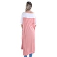 thumbnail image 2 of FREE PEOPLE Womens Pink 3/4 Sleeve Boat Neck Tunic Top  Size: XS, 2 of 2