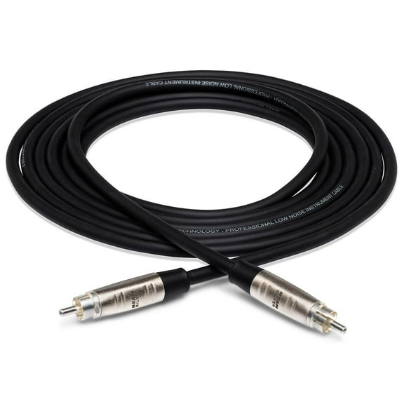 Hosa Technology 15' Pro Unbalanced Interconnect, REAN RCA Male to Rean RCA Male