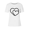 thumbnail image 4 of Women Summer Shirts Clearance Sale Womens Shirts Casual Womens Shirts Short Sleeve Casual Black Crewneck Tee Shirt Women, 4 of 4