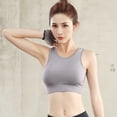 thumbnail image 4 of OSOLU Women Yoga Seamless High Impact Sports Bra With Removable Cups High Support Workout Sports High Support Comfortable Bralettes Purple XL, 4 of 4