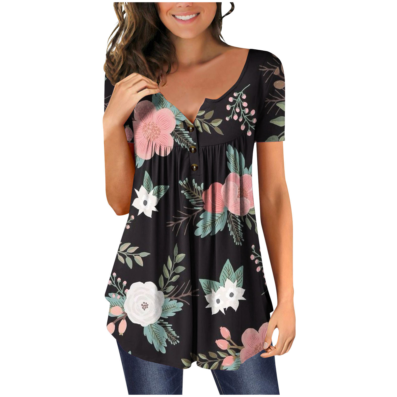 Samickarr Plus Size Summer Tops For Women Tops Dressy Casual Tunic Tops