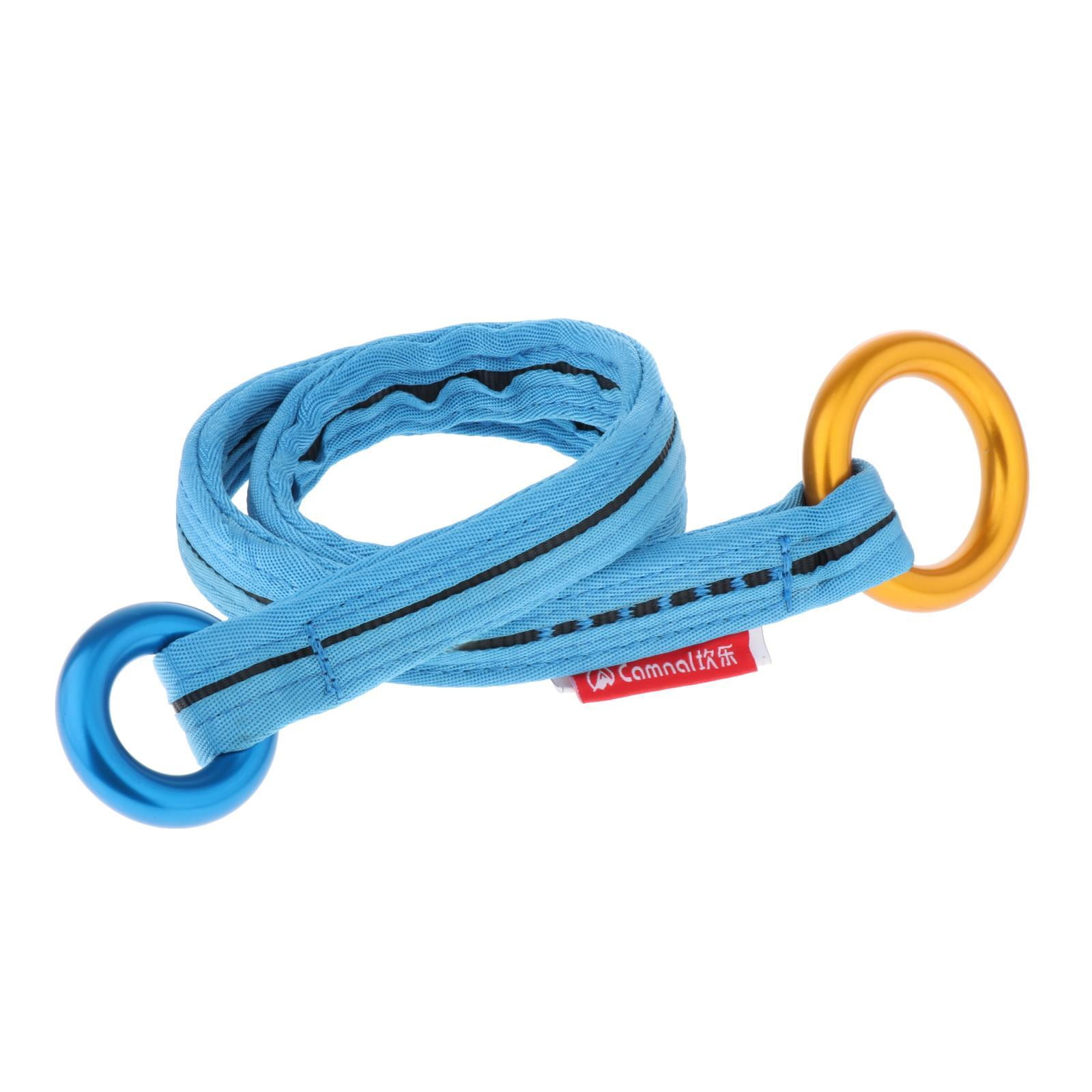 Wswqop Tree Arborist Friction Saver, Retrievable Anchor, Durable Climbing Rope And Camp Cambium Saver for Rock Climbing Hiking Camping Outdoor Exploring , Blue 120cm