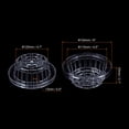 thumbnail image 2 of Unique Bargains 6 Inch Round Garden Plastic Mesh Cup Slotted Net Pot Basket for Flower Planting Clear 1 Pack, 2 of 4